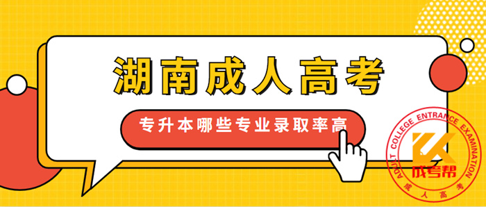 湖南成人高考专升本哪些专业录取率高